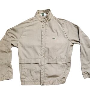 Lacoste Men's Beige Jacket Vintage 80s Made In Canada Rare